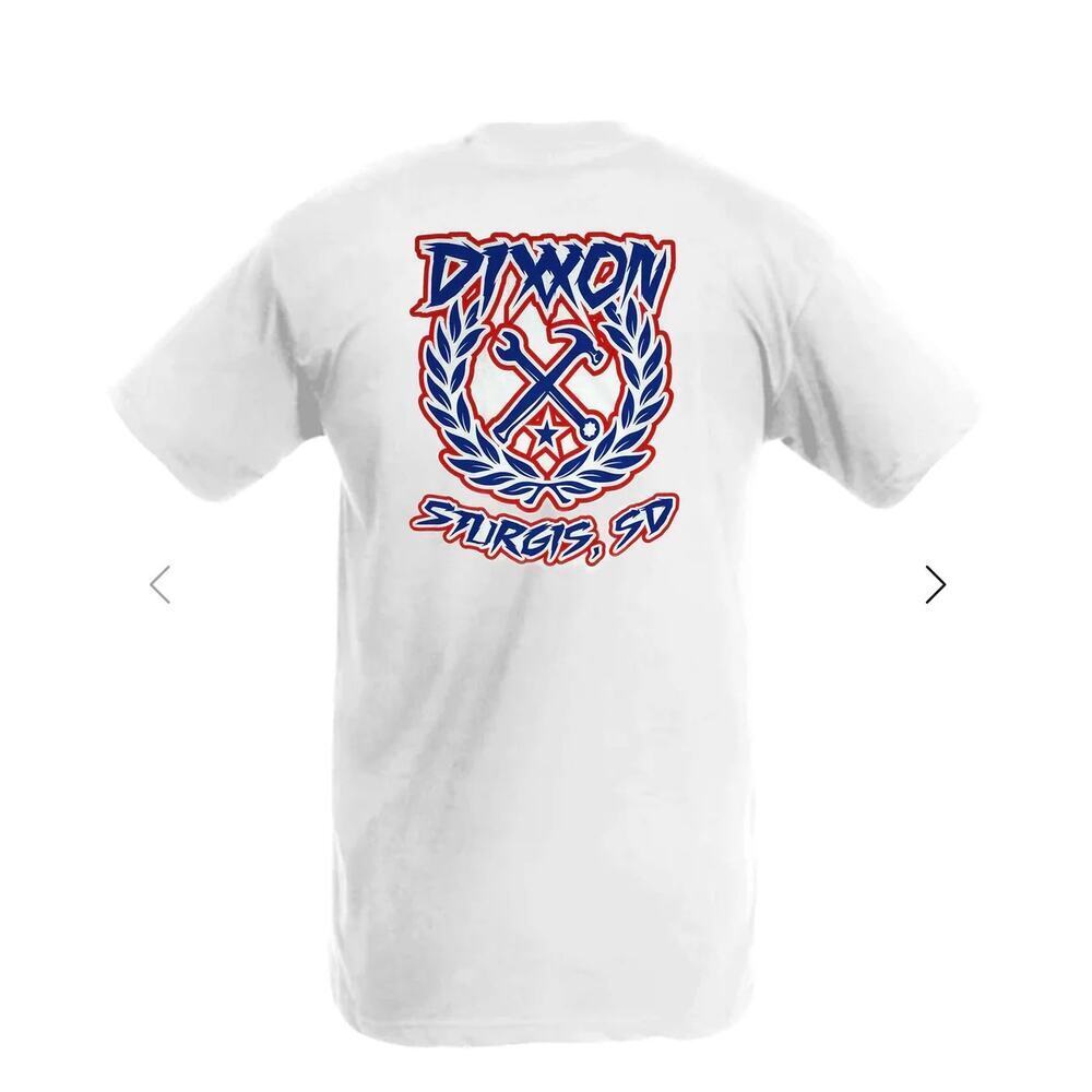 ☀️Dixxon Sturgis SD Graphic T-Shirt White Size Large Motorcycle Biker Tee NEW